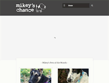 Tablet Screenshot of mikeyschance.com